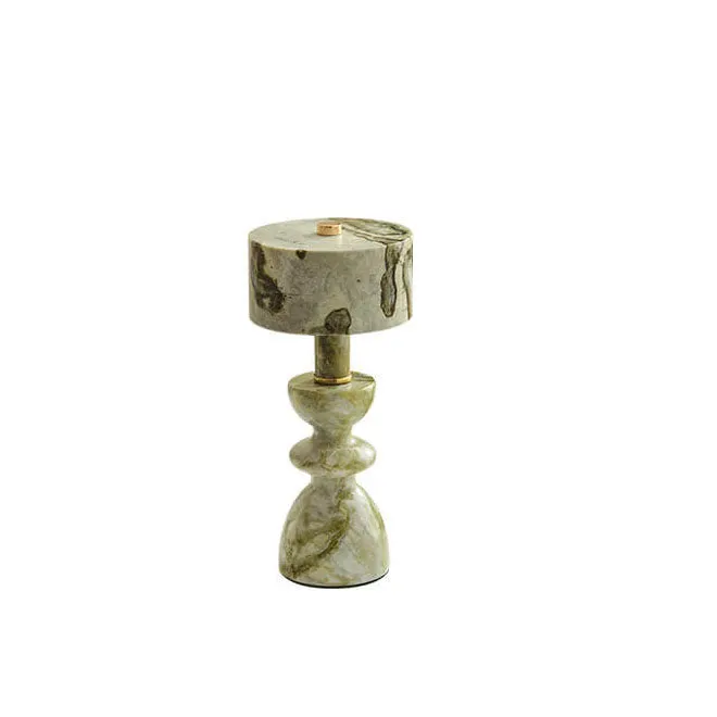 Modern Minimalist Iron Marble USB LED Table Lamp